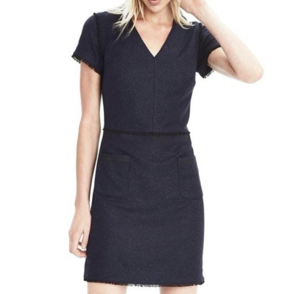 Banana Republic Wool Blend Shift Dress Size 4